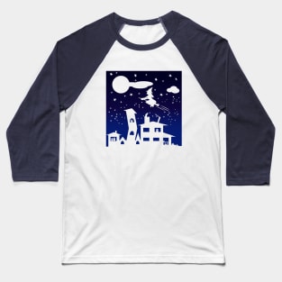 Spooky Scene Baseball T-Shirt